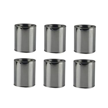 Imagem de OSALADI 6 Pçs Balde De Tinta Artesanal Lata De Armazenamento De Tinta Latas De Tinta Redondas Frascos De Armazenamento Com Tampas Latas De Lata Com Tampas De Metal Ferro Tinta Lata De