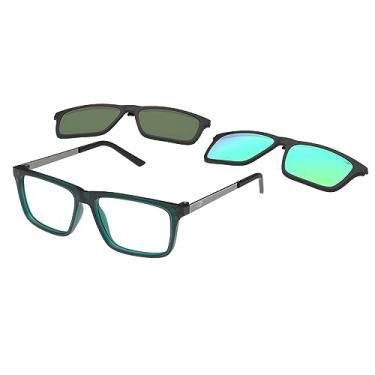 Imagem de Armação De Óculos Mormaii Swap 6 Clip On M6132k0455 Quadrado Masculino