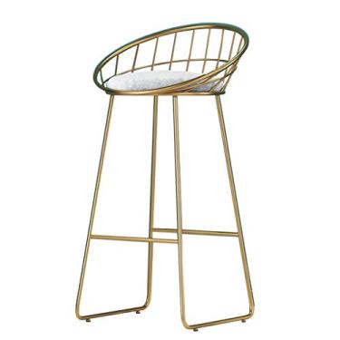 Imagem de Cadeiras de jantar banquetas de bar 70 cm banqueta de ferro forjado para casa cozinha balcão de café da manhã cadeira alta com suporte dourado pernas para pub/café quarto sala de estar varanda tudo está bem