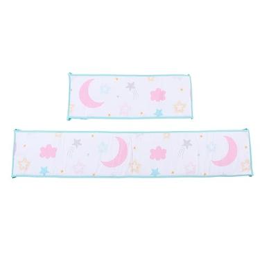 Imagem de Forro de Berço, Protetor de Trilho de Berço Anti-colisão Fixo Com Segurança para Casa (Tipo1 6L)