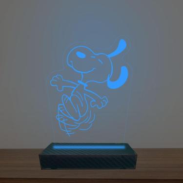 Imagem de Luminária Led 3d Snoopy Abajur Luxo