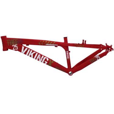 Imagem de Quadro Alumínio Dirt Jump Aro 26 Vermelho VikingX TUFF25