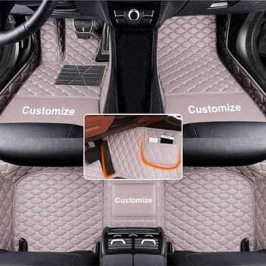 Imagem de Tapetes de carro personalizados compatíveis com Jaguar, revestimento automotivo de couro à prova d'água, cobertura total, proteção para todos os climas, tapete antiderrapante, modelos de carros