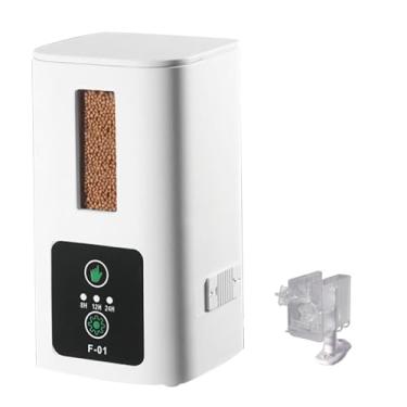 Imagem de MOUDOAUER Alimentador automático de peixes 8/12/24 horas para aquário de férias para aquário e tanque de tartaruga