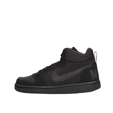 Imagem de Nike Youths Court Borough Mid Black Nubuck Trainers 37.5 EU