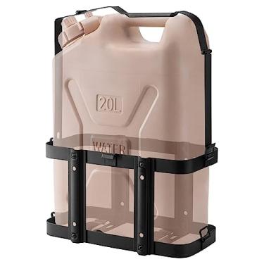 Imagem de Racewill Suporte para recipientes de armazenamento de água de 5 galões - serve apenas para recipiente de água cetro e lata de combustível de 20 L - Suporte de montagem bloqueável para acampamento,