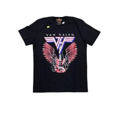 Imagem de Camiseta Van Halen Logo Blusa Adulto Unissex Banda De Rock Bo1655 - Ba