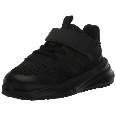 Imagem de adidas Tênis unissex para bebês X_PLR Phase, Preto/Preto/Branco, 18