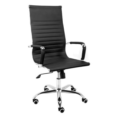 Imagem de Cadeira de Escritório Moob Boston Presidente Giratória e Ergonômica Com Função Relax Preta