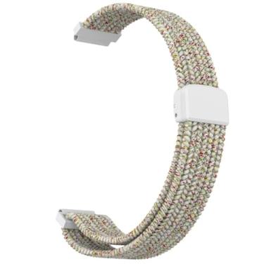 Imagem de C2D JOY Pulseira de nylon trançada compatível com Garmin Forerunner 35/Approach S10, pulseira esportiva de nylon, média (11-20 cm) Strightlight