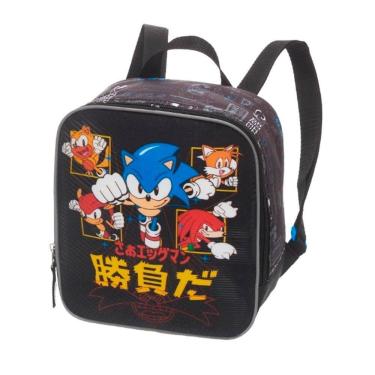 Imagem de Lancheira Térmica Sonic Go Fast Preto - 22cm x 20cm