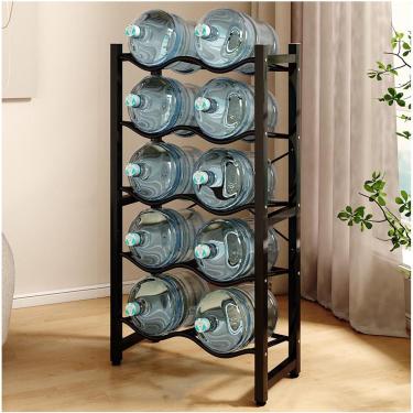 Imagem de Suporte para jarro de água Suporte para garrafa de água de 5 galões, suporte para dispensador de água resistente Suporte para jarro refrigerador de água, prateleira de armazenamento de garra