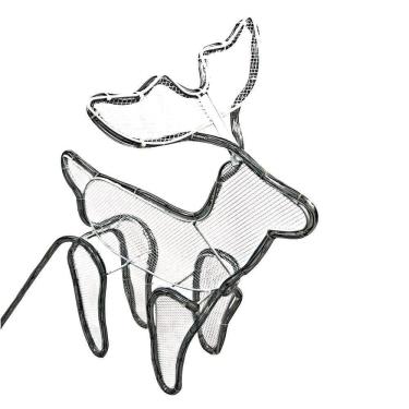 Imagem de Armação de Rena com Trenó de LED - 220V