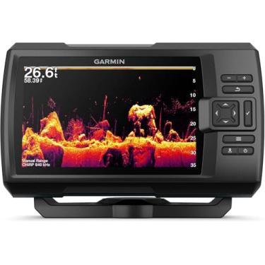 Imagem de Garmin Striker Vivid 7 cv, fácil de usar, transdutor sonar e Fishfinder colorido de 17,78 cm, paletas de cores sonar de varredura vívidas (010-02552-00)