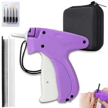 Imagem de AbriMshCalme - Kit de etiquetagem para costurar, etiqueta de roupas, microferramentas, etiquetas, máquina de costura, fixadores, preço, agulha, grampeador, preto, tecido rápido