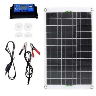 Imagem de HUIZHITENGDA 300W12V Painel Solar Portátil para Caminhadas e Camping, Gerador Solar de Alta Eficiência RV Barco Marinho Off Grid Painel Solar