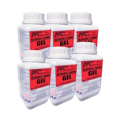 Imagem de Kit 6 Gel Decapante Passivante Limpa Solda Inox Aluminio 1,250 Kg