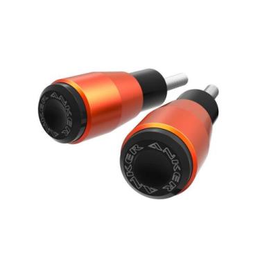 Imagem de Slider Kawasaki Z 300 2015 A 2018 Laranja Anodizado - Anker