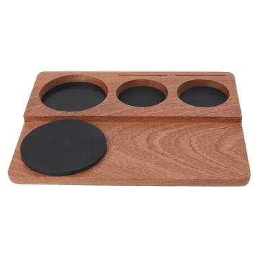 Imagem de Estação de adulteração de café, suporte de madeira antiderrapante para cápsulas de café 51 mm, 54 mm, 58 mm, dispensador de café com filtro de porta de adulteração