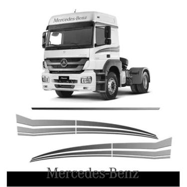 Imagem de Adesivos Faixas Caminhão Mercedes-benz Axor Kit - Resitank