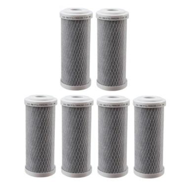 Imagem de Kit 6 Refil Filtro 7 Pol Carbon Block Carvão Ativado Bbi E200 Fortlev 