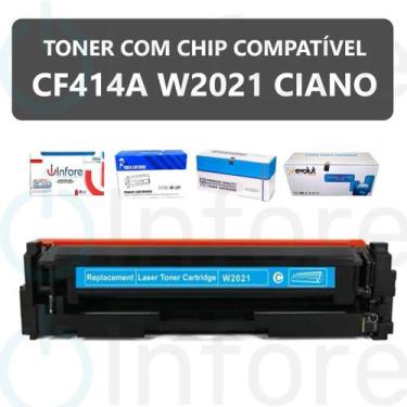 Imagem de  Toner Compatível Cf414a W2021 Com Chip p/ M454dw M454dn Mfp M479fdw M