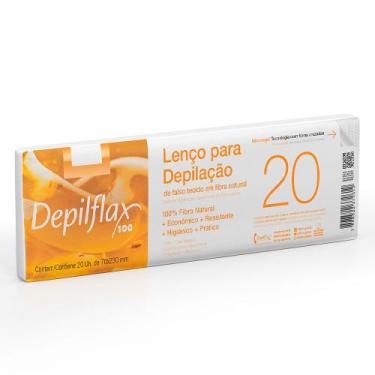 Imagem de Kit 02 Lenço Para Depilação Depilflax 20 Unidades