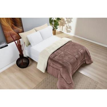 Imagem de Coberdrom Sherpa e Flannel Everest Solteiro Manta Alta 150g 01 Peça - 