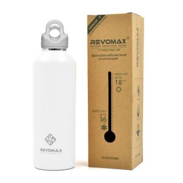 Imagem de Garrafa Térmica Parede Dupla Revomax 950 ml Original Aço Inox Tampa a 