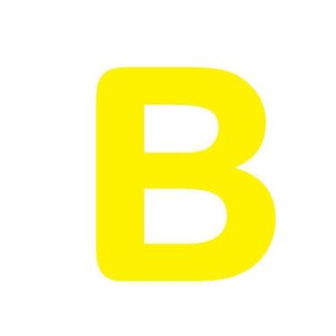 Imagem de Letras em EVA Alfabeto Amarelo - 14cm - Extra Festas, B