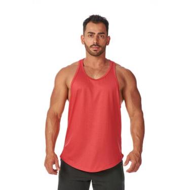 Imagem de Regata Masculina Machão Cavada Academia Fitness Esporte Corrida Leve M
