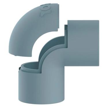 Imagem de Joelho Pvc Com Janela Cinza 1/2" Inpol, CINZA