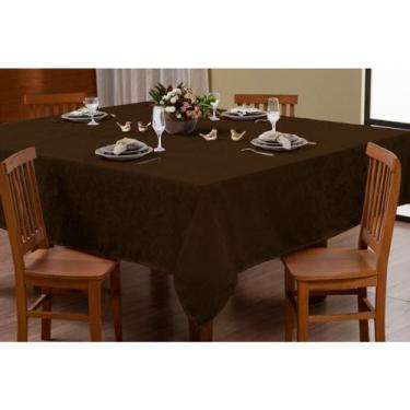 Imagem de Toalha de Mesa 2,00mx1,40m 6 lugares Jacquard Adamascado Luxo - Rafalo