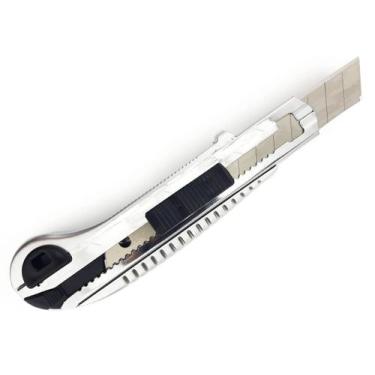 Imagem de Estilete Metal 5 Lâminas 10Cm Trava Segurança - Jinfeng Tools