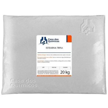 Imagem de Estearina Tripla, Ácido Esteárico 20 kg - Casa dos Químicos