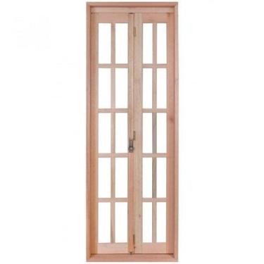 Imagem de Porta de Madeira Camarão 213x84cm com Marco e Batente 14cm Ewk P23 Ron