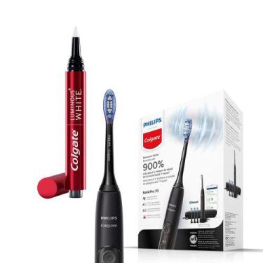 Imagem de Escova de Dente Elétrica Philips Colgate SonicPro 70 + Caneta Clareado