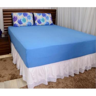 Imagem de Saia Para Cama Box Com Lesi Casal - Dile Enxovais 