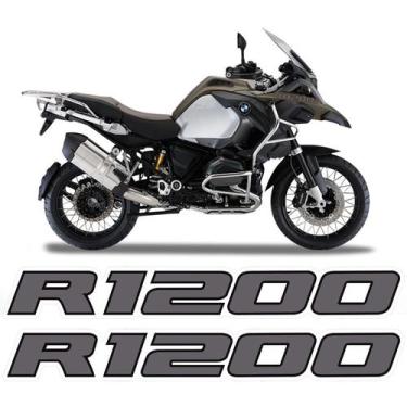Imagem de Par De Adesivos Para-Lama Moto Bmw R1200 Gs 2013/ - SPORTINOX, CINZA