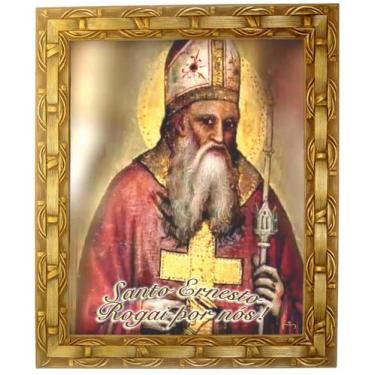 Imagem de Quadro de Santo Ernesto, Mod. 01, Tam.30x25cm. Angelus