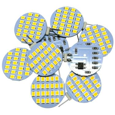 Imagem de GRV Lâmpada de substituição de base de pino Bi G4 24-2835SMD Lâmpada LED super brilhante RV Camper sob armário cúpula, luzes de armário, iluminação de barco, DC12V regulável branco quente pacote com
