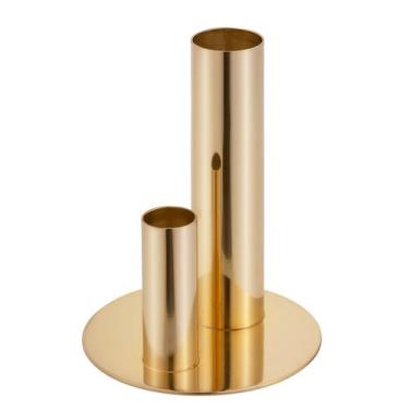 Imagem de Acessório Castiçal Duplo Fragmentos Gold24K - St James