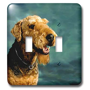 Imagem de 3dRose Airedale Terrier - Interruptor duplo (lsp_854_2), varia