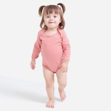 Imagem de Body Bebê Manga Longa - Techmalhas, Rosa, P