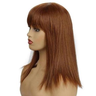 Imagem de Peruca Longa Lisa Marrom feminina - Extra Festas