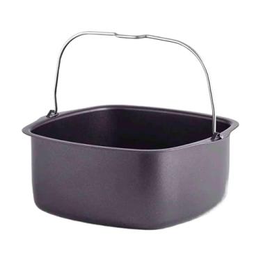 Imagem de DimyFew Acessório para Fritadeira a Ar, Cesto para Assar Pão, aço Carbono, Frigideira para Pão, 7 polegadas