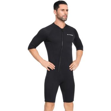 Imagem de LayaTone Roupa de mergulho masculina de 3 mm - ideal para mergulho, mergulho com snorkel, surf e natação