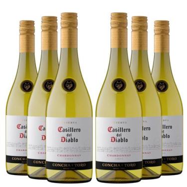 Imagem de KIT 6 Vinhos Casillero del Diablo Reserva Chardonnay, 750ml
