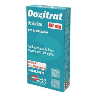 Imagem de Agener União Doxitrat 80mg Antibacteriano Cães E Gatos 24 Comprimidos