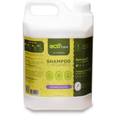 Imagem de Shampoo Profissional Pet 5 Litros Eco Care Cachorro Líquido Vegano Nat